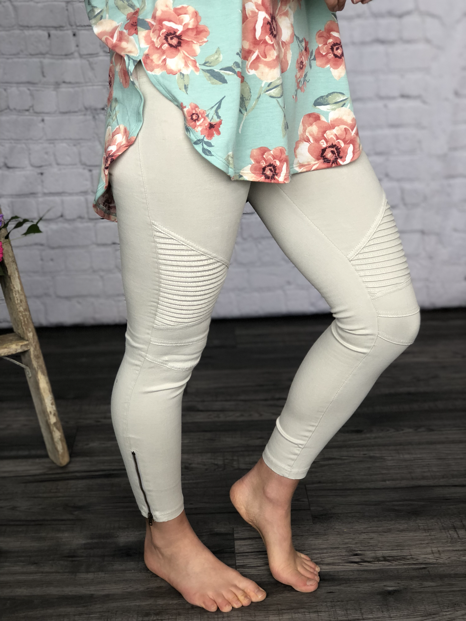 Motto Leggings - Cream 9987297
