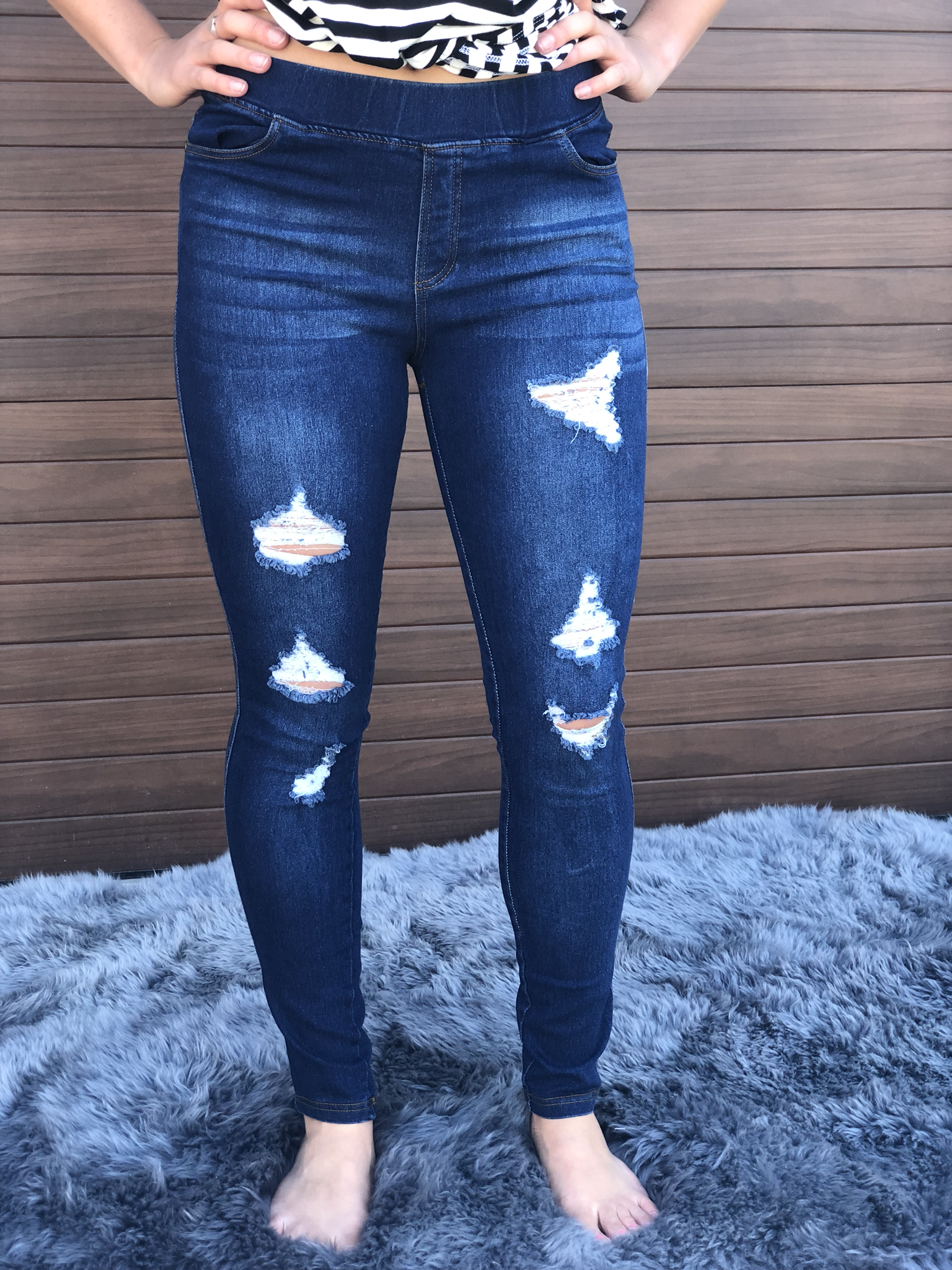 Crazy In Comfort Jeggings - Dark Wash 3955 9998464
