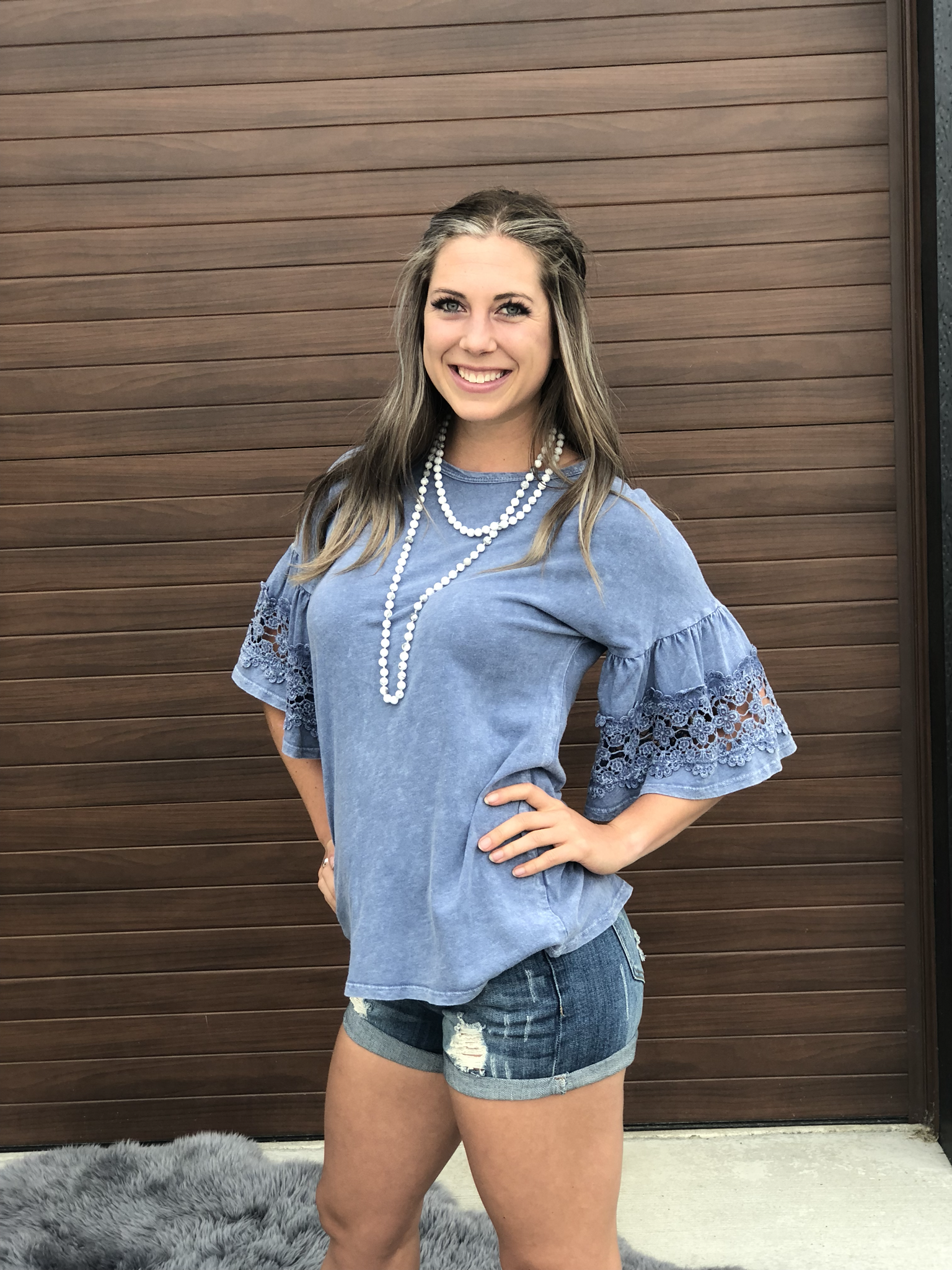 Indigo Lace Top 9999007