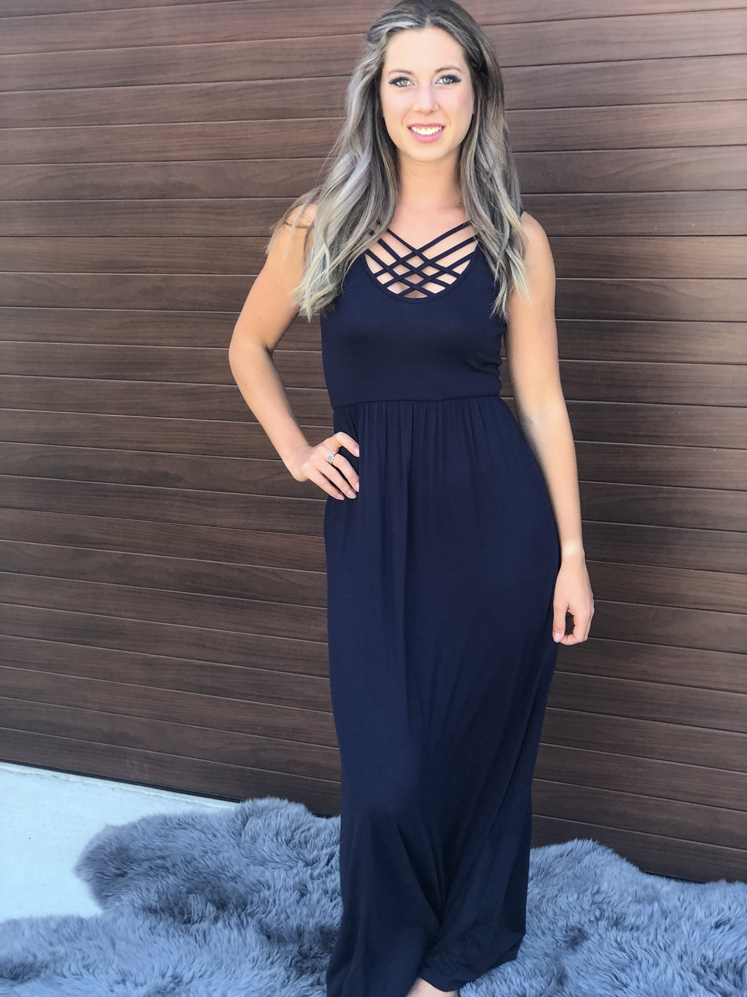 The Criss Cross Casual Maxi Dress 9999222
