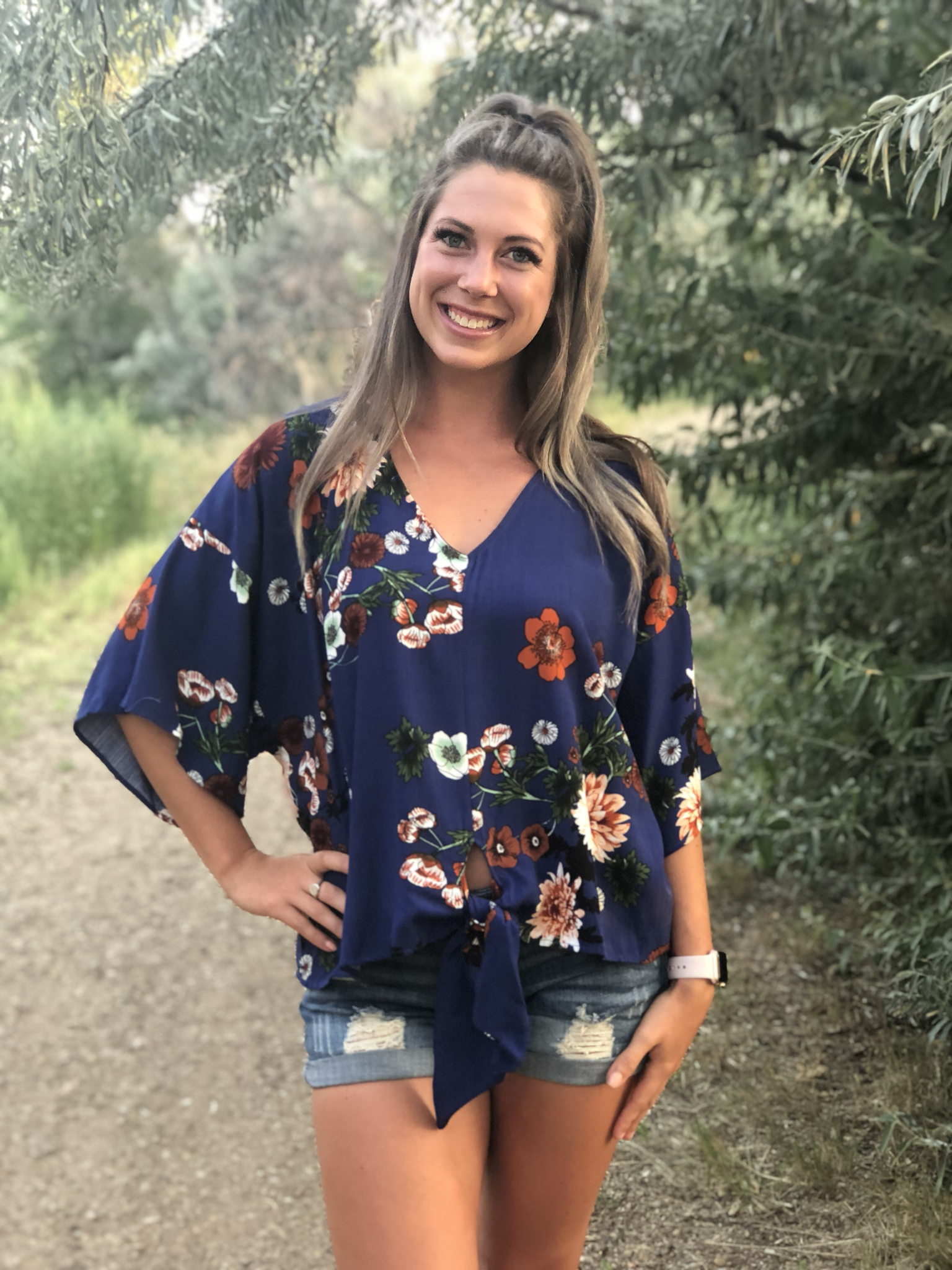 The Spark Front Tie Top 9999393