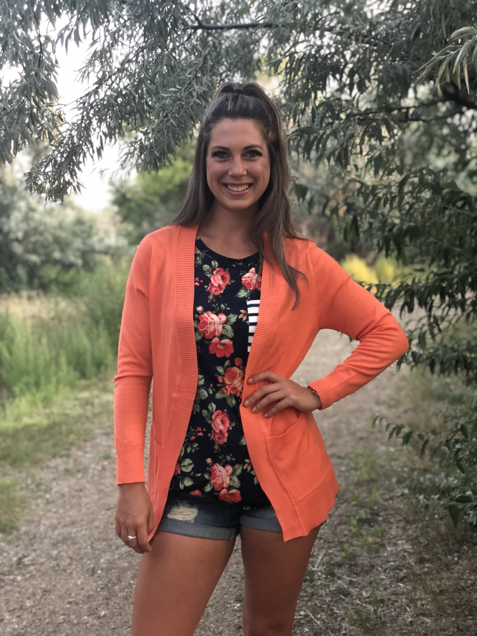 The Cardi Cardigan -Orange