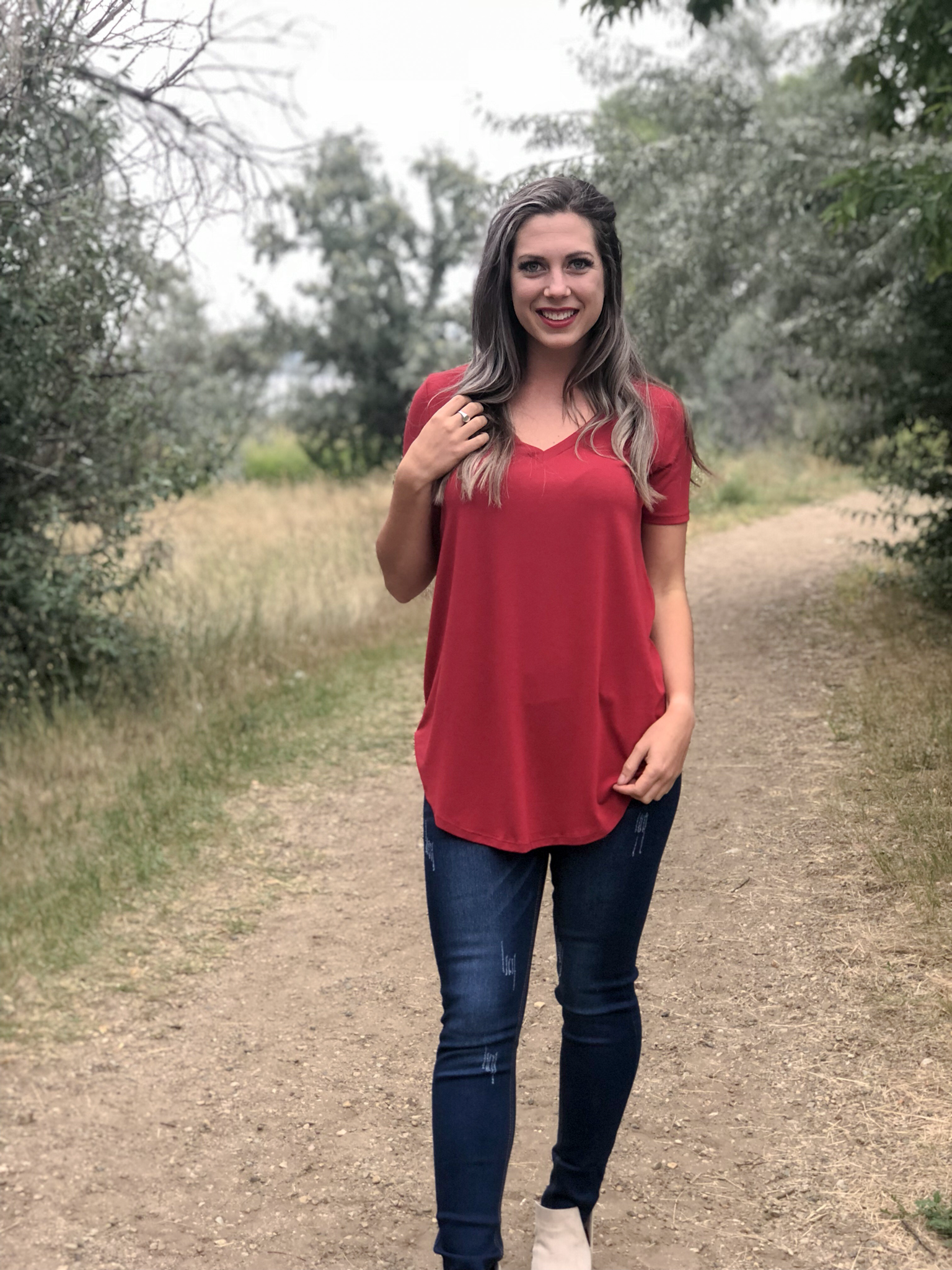 Basic V Neck Tee - 3 Colour Options 9999638