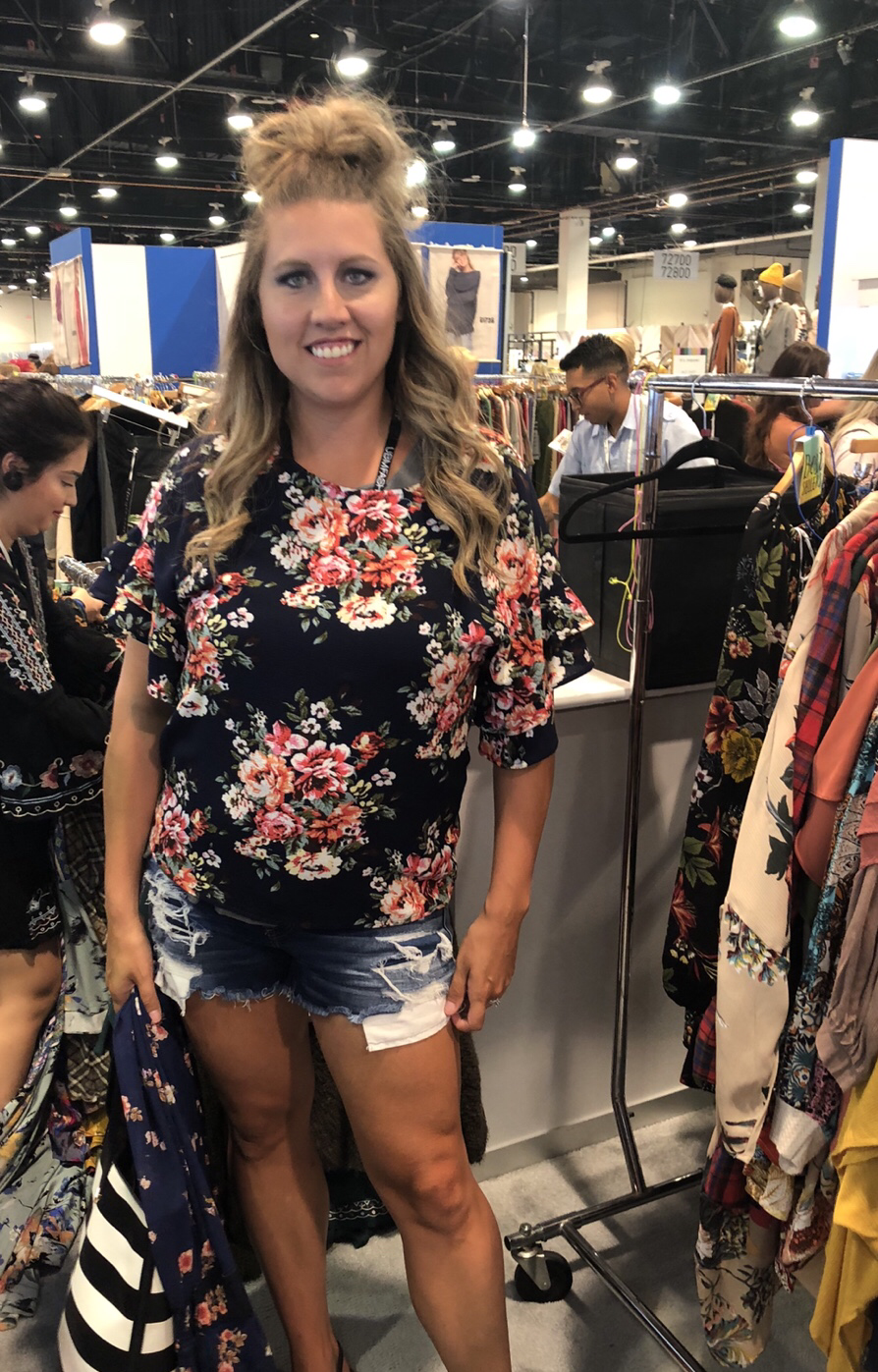 Navy Floral Kelowna top 9999710
