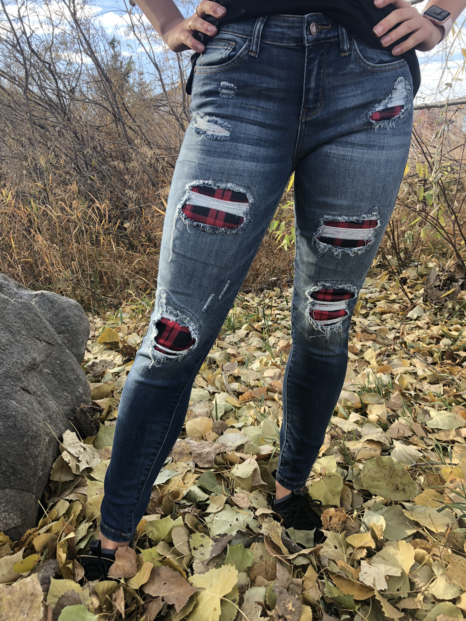 Buffalo Plaid Skinny Jean 99999971