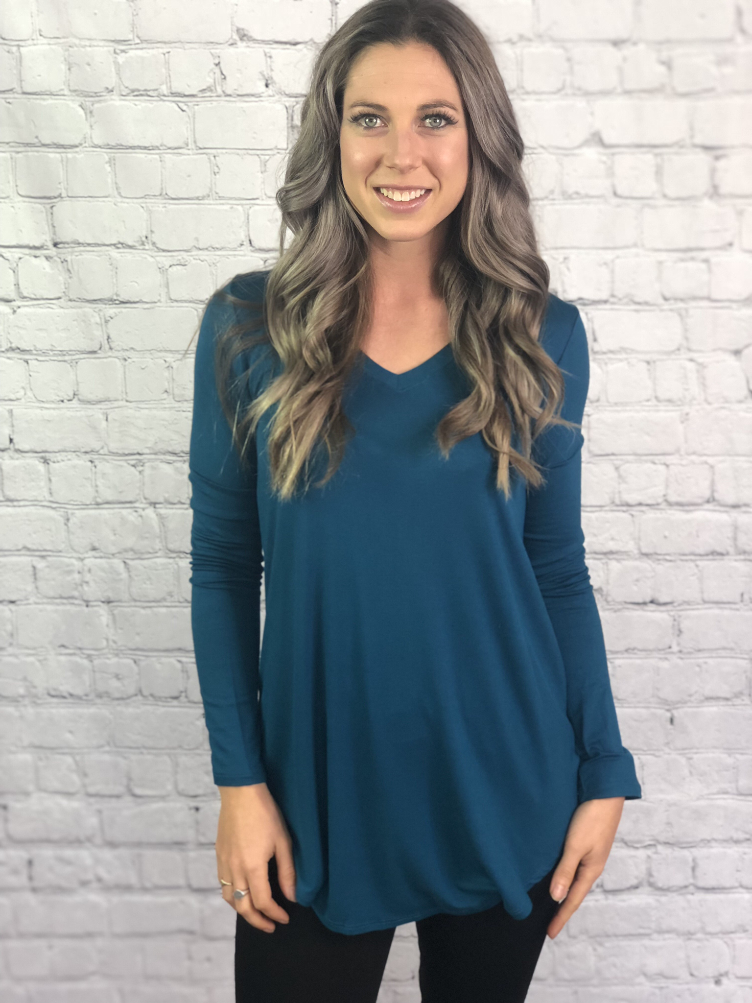 The Dorothy Top - teal 2554