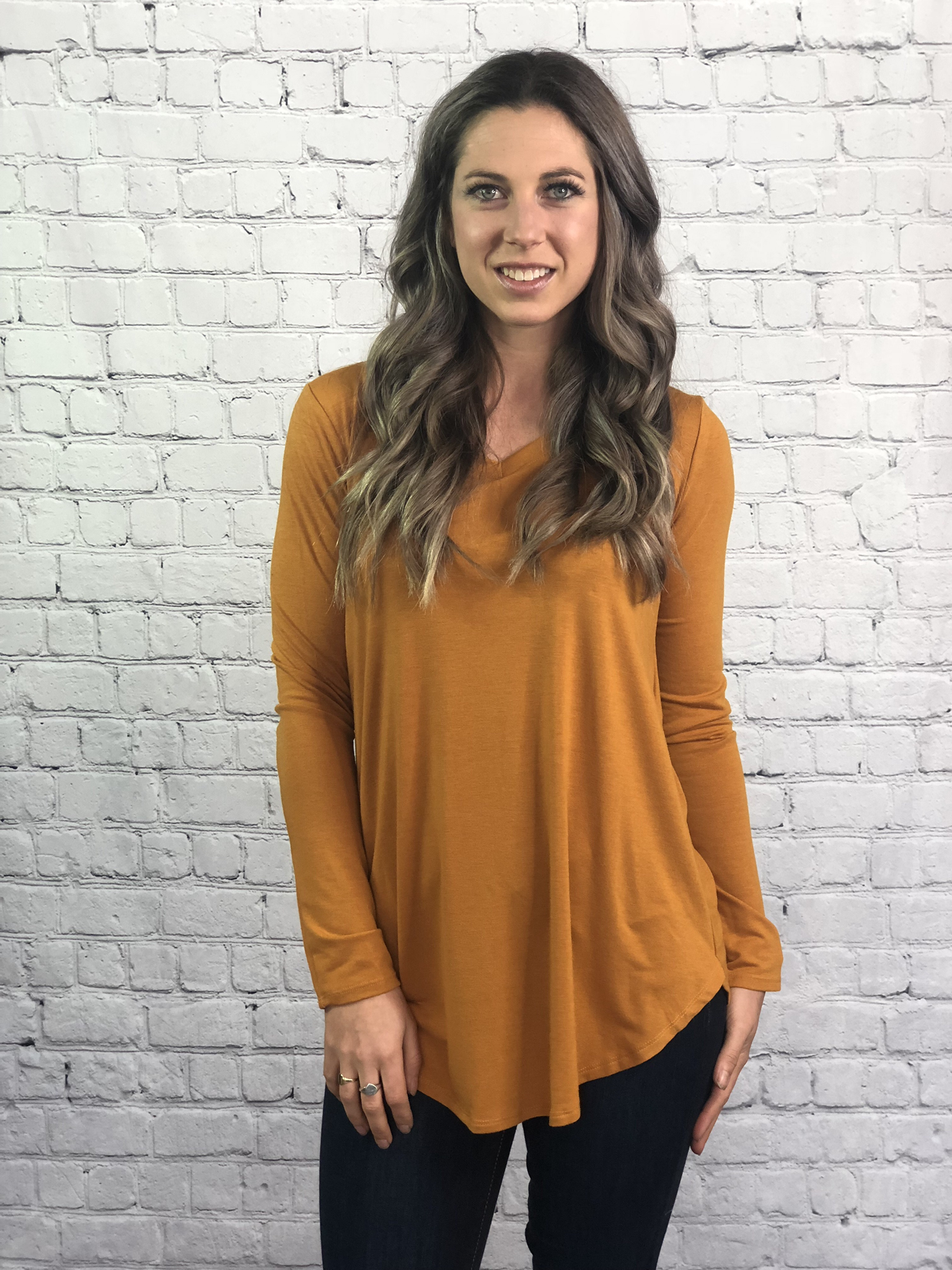The Dorothy Top - mustard 32454