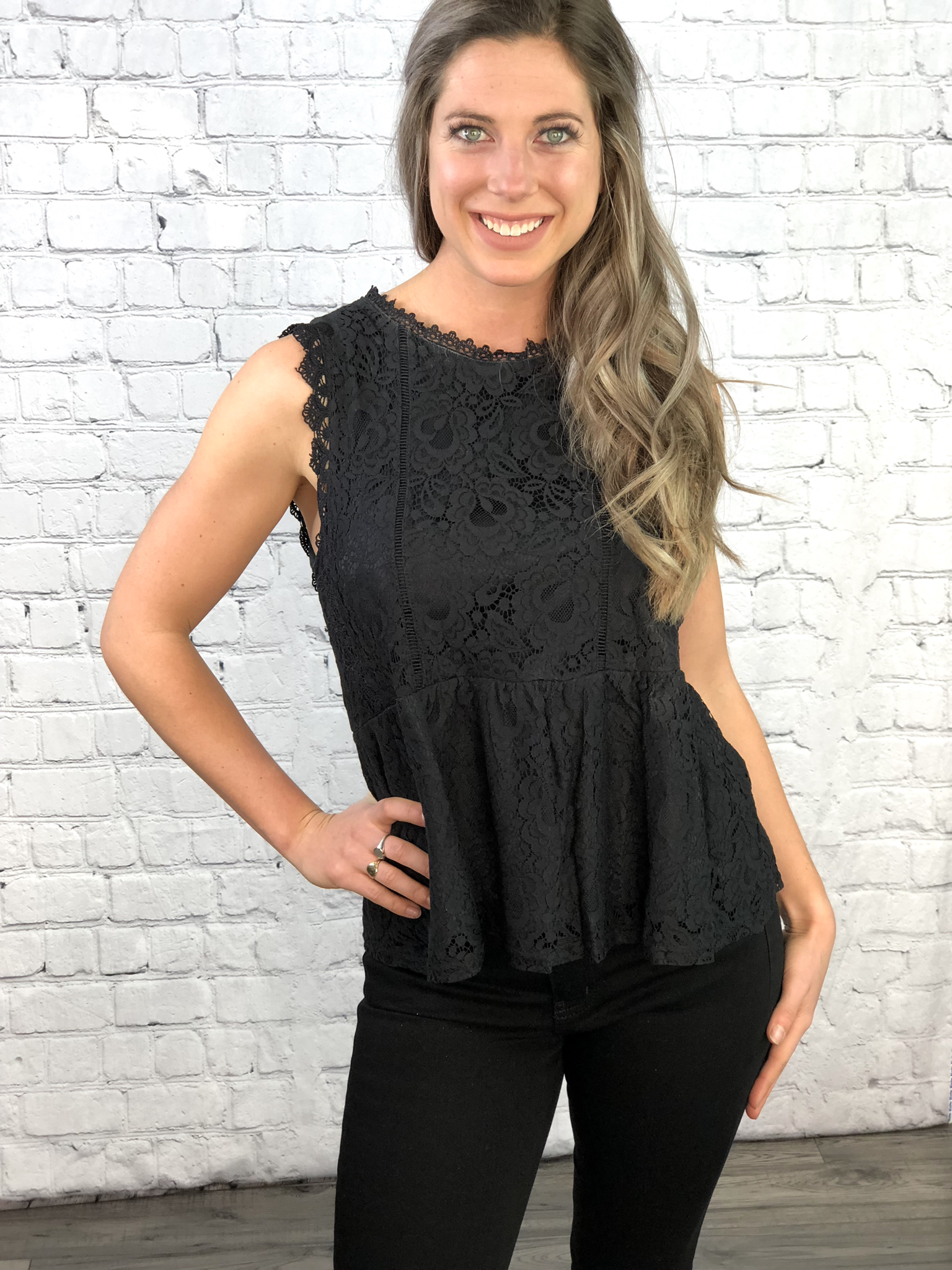 The Lace Fit and Flair Top 999999870