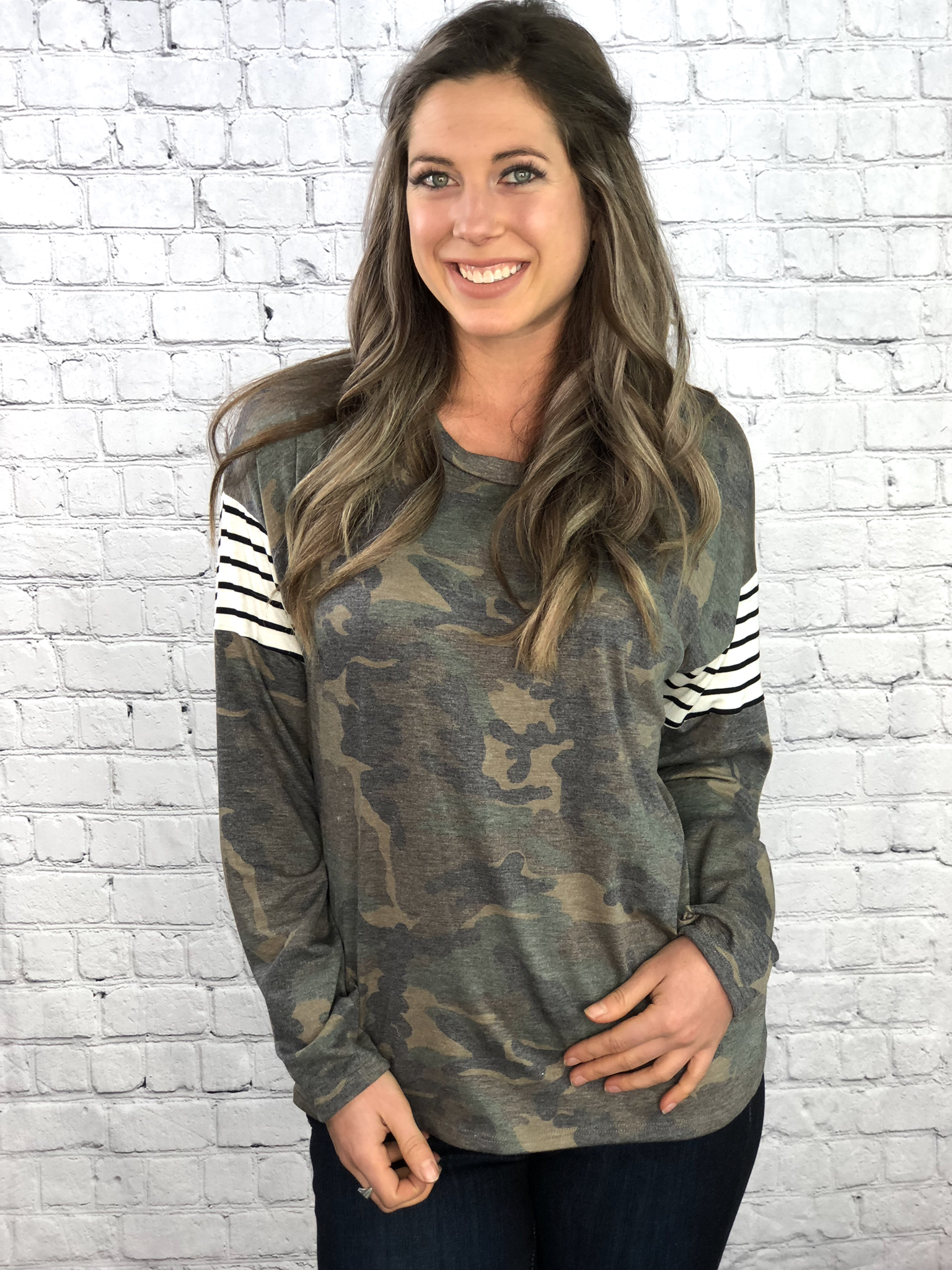 The Camo Chic Long Sleeve Top 999999894