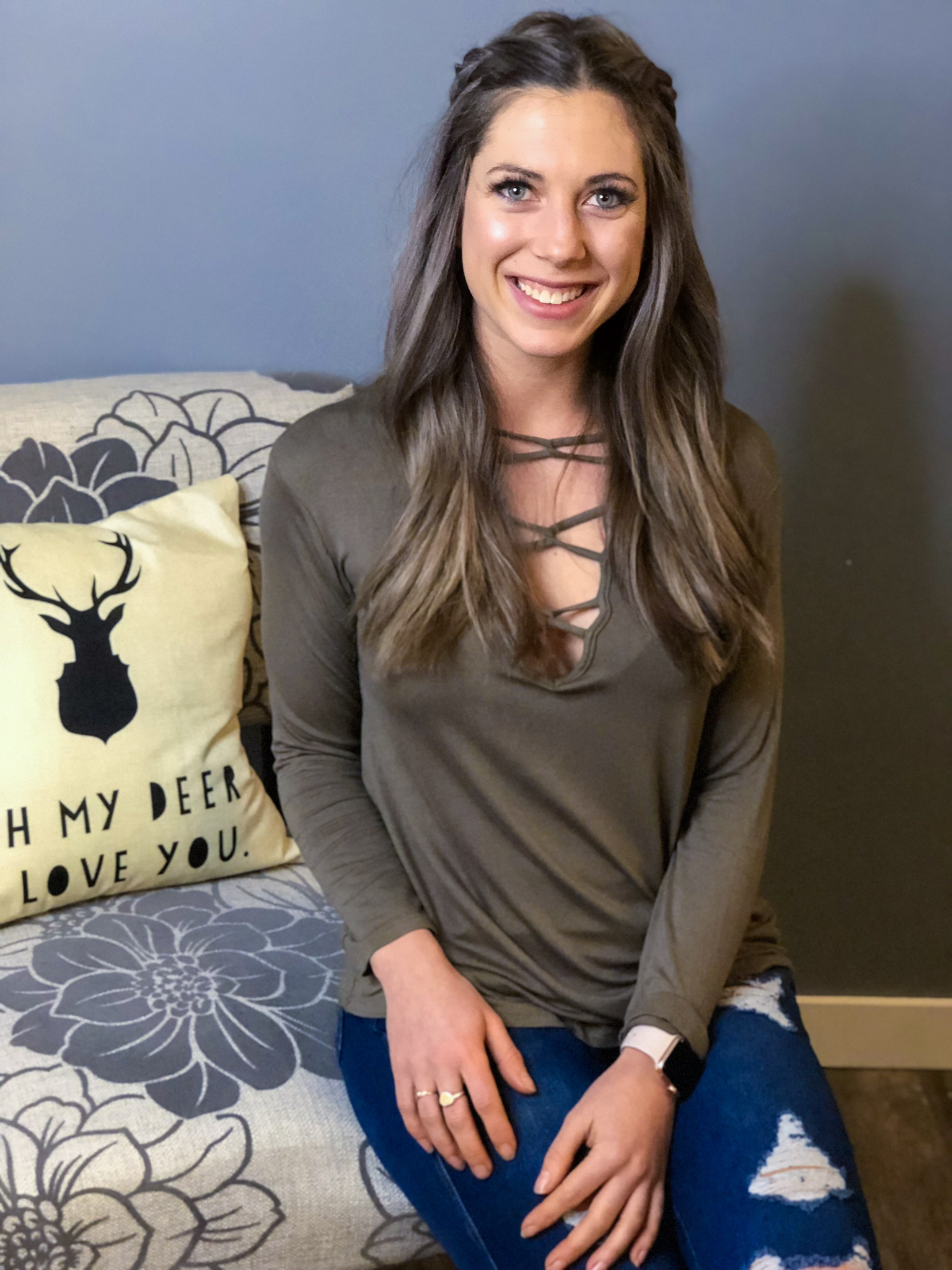 The Delilah Top - Olive 23890