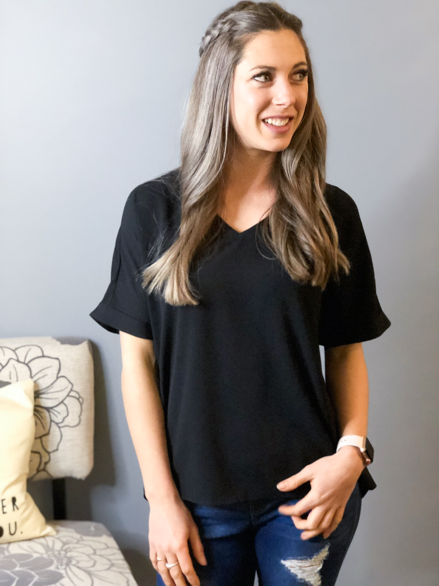 The Dixie Blouse - Black 39855