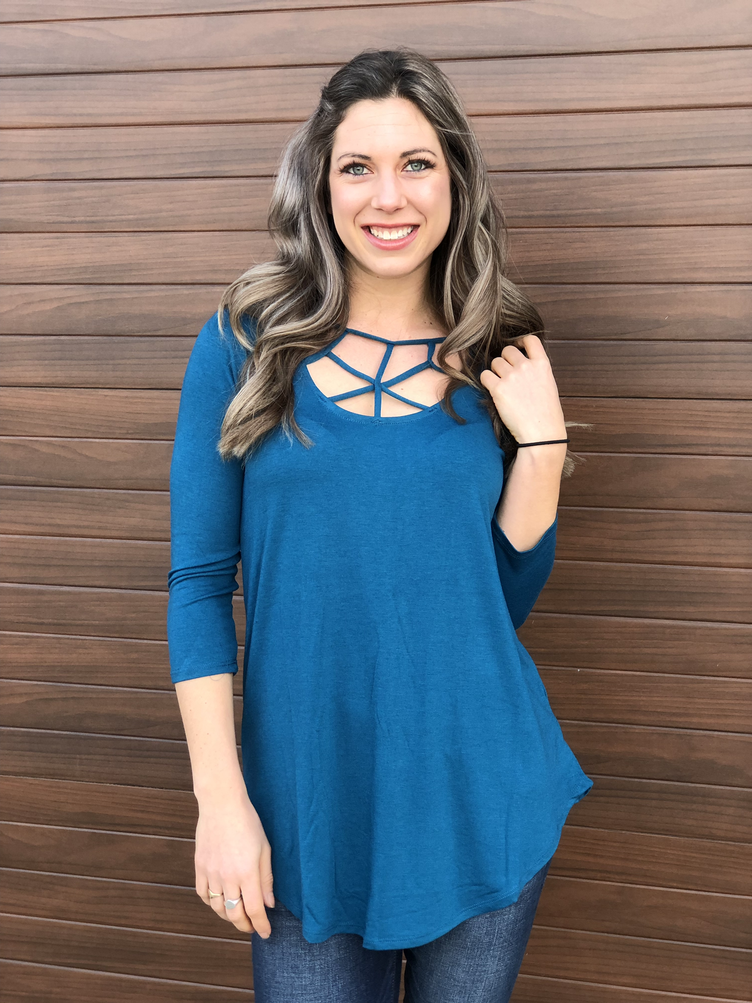 The West Cove Top - Teal 81493
