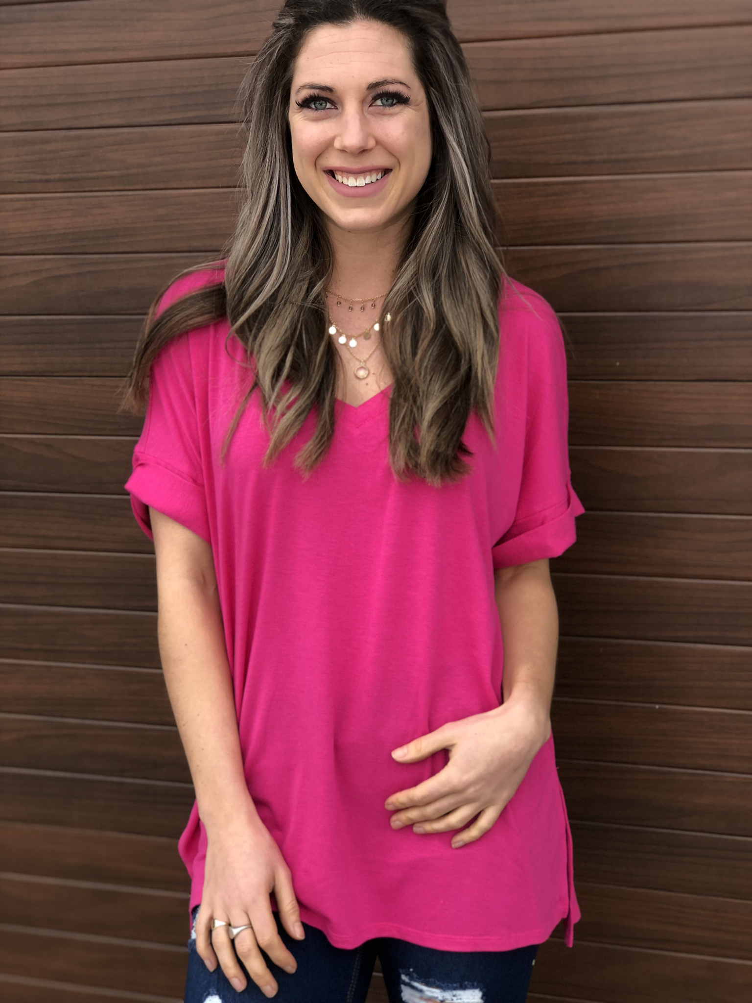 The Ivy Tee - Pink 81588
