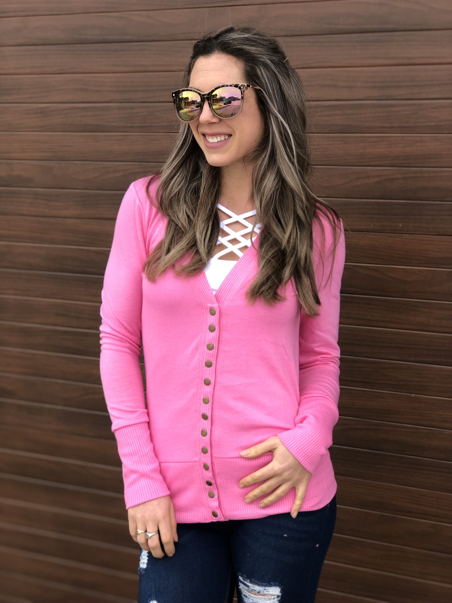 Snap Cardigan - Multiple Colours 8970