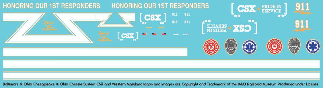 csx 911 ho scale