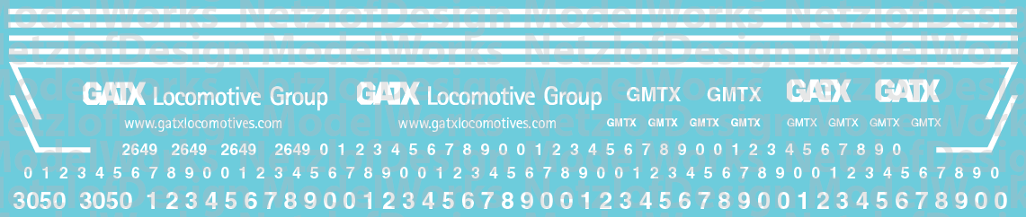 GMTX Black & Blue Lease Unit Decal Set ND-932