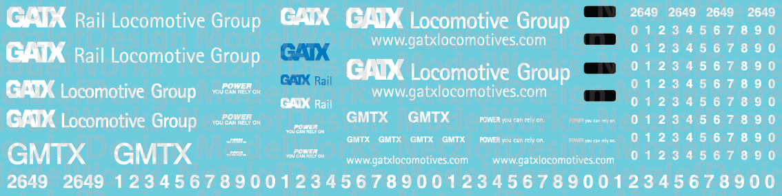 GMTX Lease Unit and Patch out Decal Set ND-933