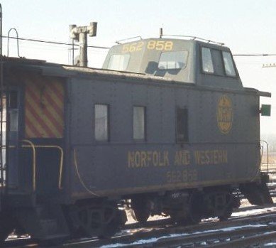 Norfolk Western C-18 Caboose Yellow Logo Decals