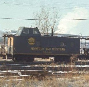 Norfolk Western C-18 Caboose Yellow Logo Decals