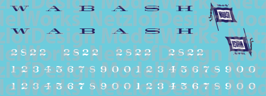 Wabash C-18 Caboose Decals ND-944