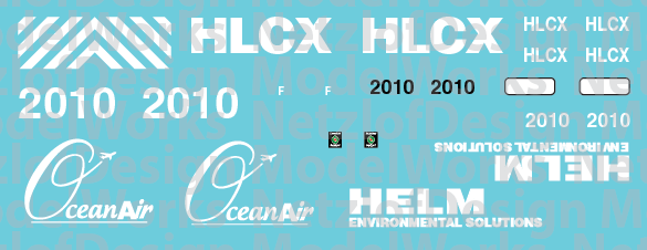 Helm Environmental Services Demo Locomotive Decal Set ND-937