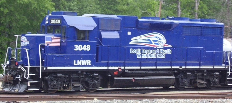 Louisiana & North West Railroad Locomotive Decals
