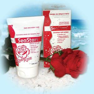 Очищающая грязевая маска для лица и тела Красная Роза SeaStars Природная косметика 120 ml