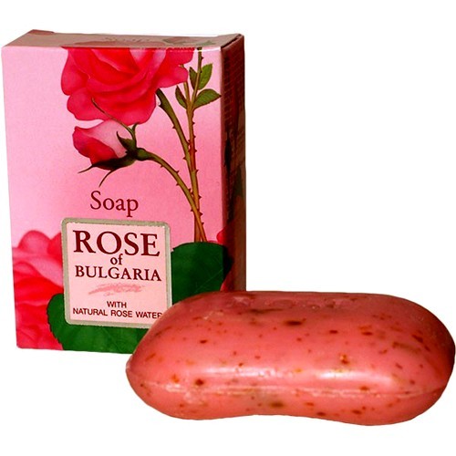 Натуральное мыло с частицами сухих лепестков роз Роза Болгарии 100 gr