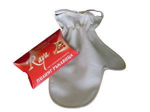 Пилинг- рукавица для лица и тела Raya 100% шёлк