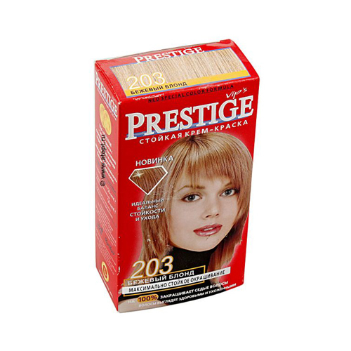 Крем-краска для волос Бежево- русый Prestige Vip's Роза Импекс 100 ml