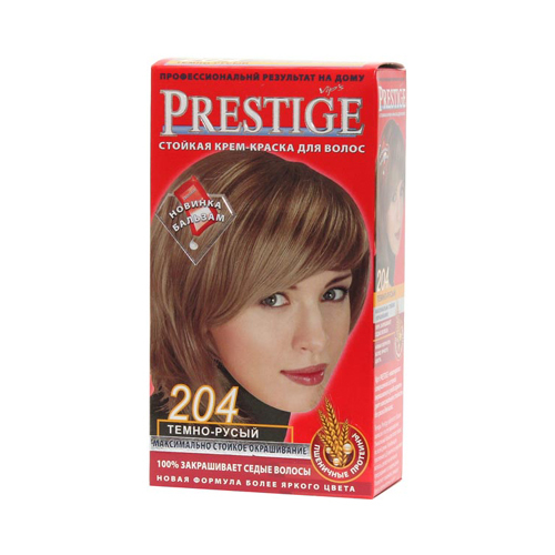 Крем-краска для волос Темно- русый Prestige Vip's Роза Импекс 100 ml