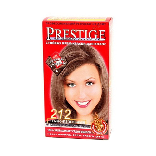 Крем-краска для волос Темно- пепельный Prestige Vip's Роза Импекс 100 ml