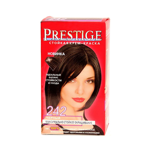 Крем-краска для волос Черный Vip's Prestige Роза Импекс 100 ml