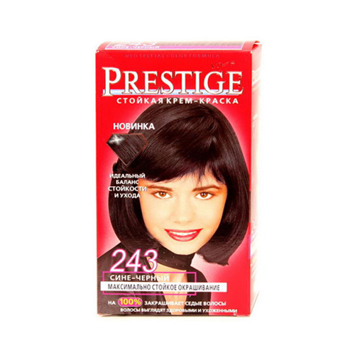 Крем-краска для волос Сине-черный Vip's Prestige Роза Импекс 100 ml