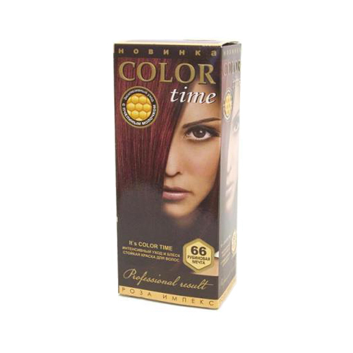 Гель- краска для волос Рубиновая мечта Color Time Роза Импекс 100 ml