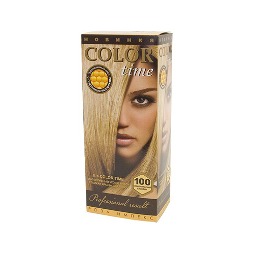 Гель- краска для волос Супер блонд Color Time Роза Импекс 100 ml
