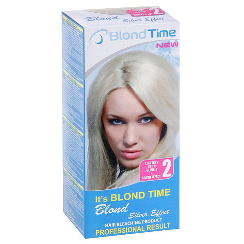 Осветляющий продукт для волос Blond Silver effect Blond time Роза Импекс 135 ml