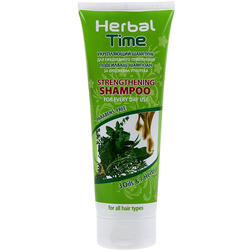 Укрепляющий шампунь для всех типов волос Herbal Time Роза Импекс 250 ml