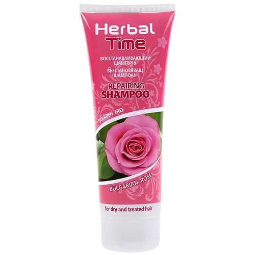 Восстанавливающий шампунь Роза  Herbal Time Роза Импекс 250 ml