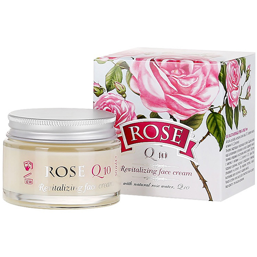 Восстанавливающий крем Rose для лица Q10 Болгарская Роза Карлово 50 ml