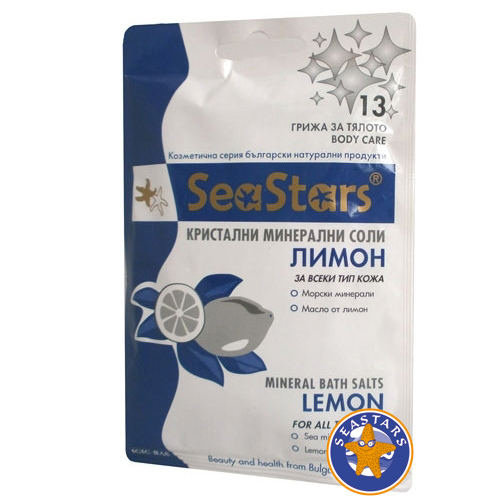 Кристальная морская соль Лимон SeaStars Природная косметика
