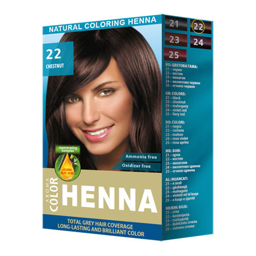 Хна для волос № 22 Каштан Aroma Color Henna 30 gr