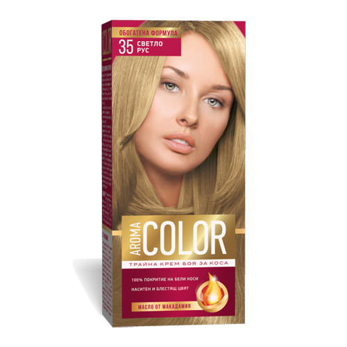 Крем- краска для волос № 35 Светло- русый Aroma Color 45 ml