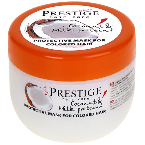 Защитная маска для окрашенных волос с кокосовыми и молочными протеинами Vip's Prestige 250 ml