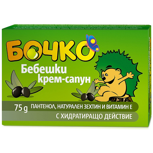 Крем- мыло для детей с оливковым маслом и пантенолом (витамином В5) Лавена Baby Ёжик 75 gr