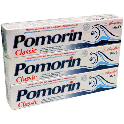 Паста зубная classic Pomorin (3 штуки) по 100 ml