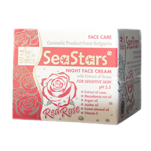 Ночной крем для лица Красная Роза SeaStars Природная косметика 50 ml