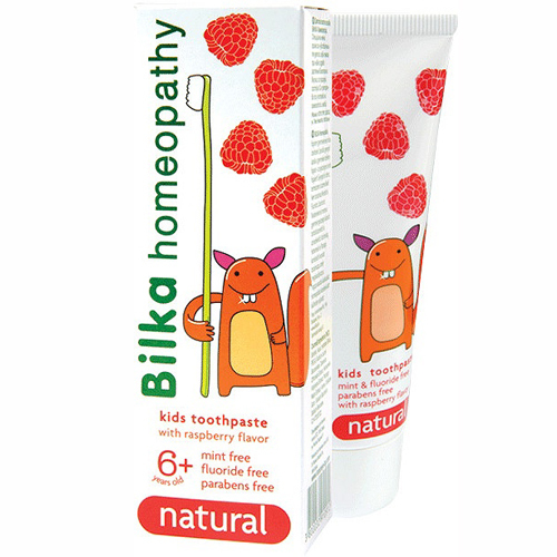 Гель- паста зубная детская homeopathy NATUREL 6+ со вкусом малины Билка 50 ml
