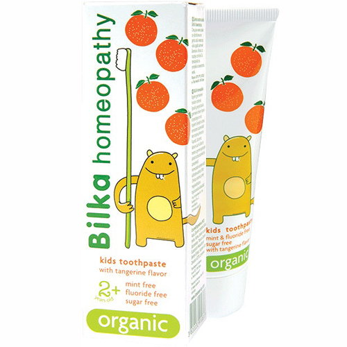 Крем- паста зубная детская homeopathy ORGANIC 2+ со вкусом мандарина Билка 50 ml