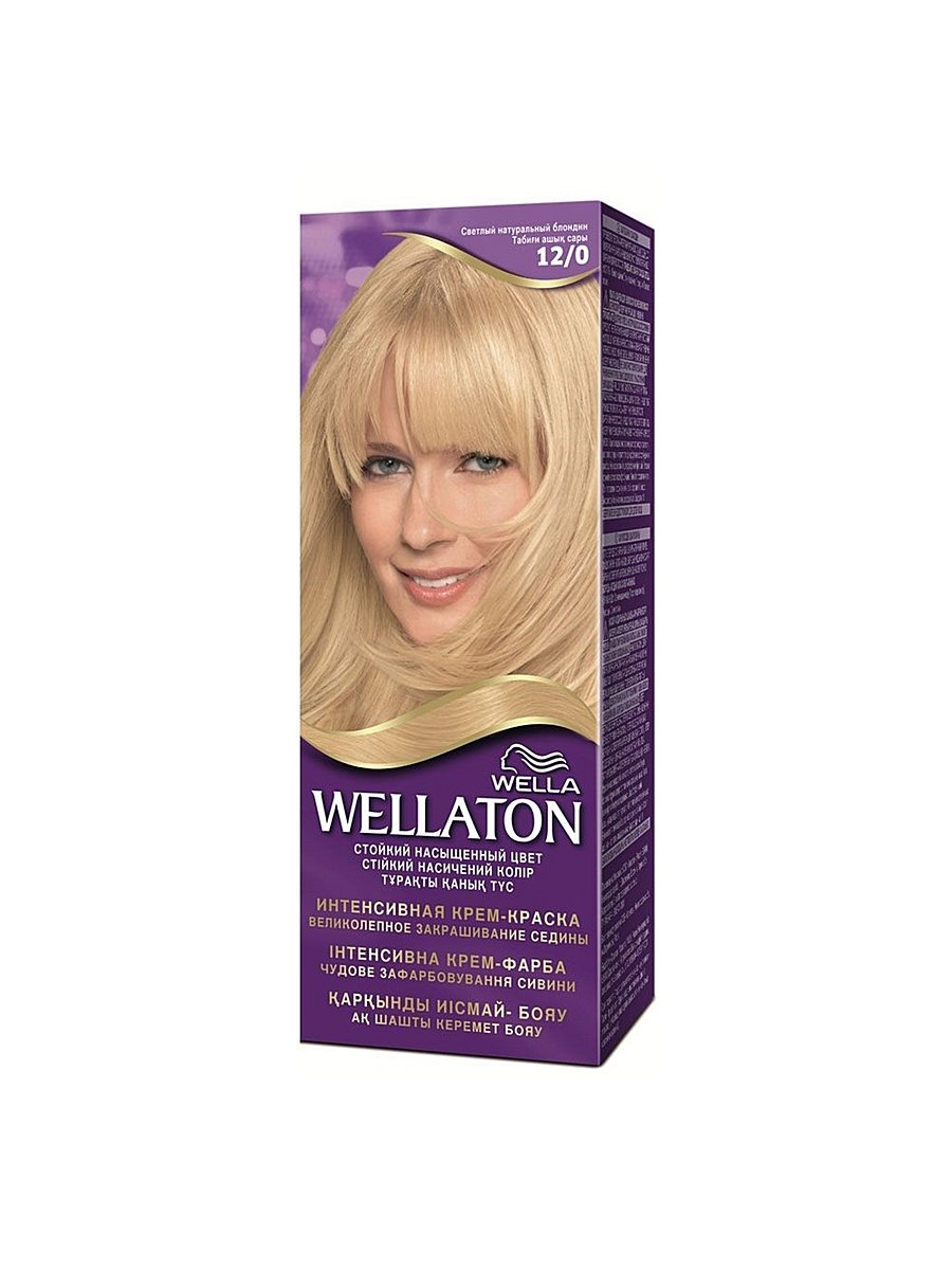 Интенсивная крем- краска для волос Wellaton Светлый натуральный блондин 120 ml